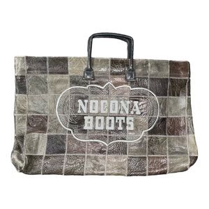 Nocona Collector’s Edition Salesman Leather Patchwork Satchel Logo Embroidered
